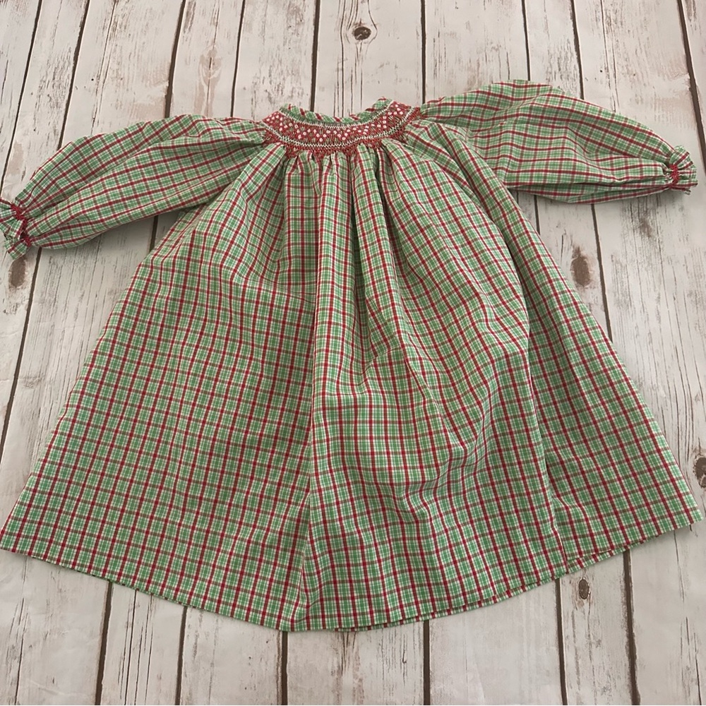 Orient express holiday smocked dress
